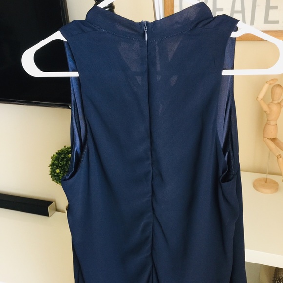 Lotus navy dress romper - Picture 3 of 7
